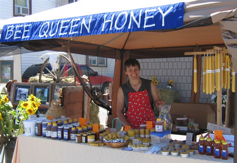 Karen's booth at the Hay Day, July 21, 2007